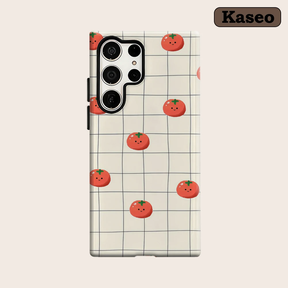 Kaseo Phone Case for Samsung Galaxy S26 S25 Ultra S24 S23 Ultra Plus Shockproof Double Layer Grid Patterned Smiling Tomato Cover
Kaseo Phone Case for Samsung Galaxy S26 S25 Ultra S24 S23 Ultra Plus Shockproof Double Layer Grid Patterned Smiling Tomato Cover