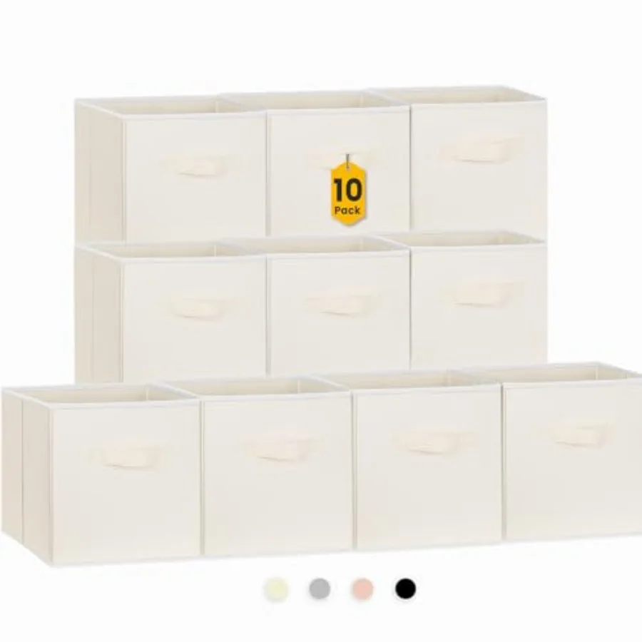 Storage Cubes, 11 Inch Clothes Storage Bins with Dual Handles,Fabric Collapsible Storage Bs for Shelves Closet, Cubby Organizer
Storage Cubes, 11 Inch Clothes Storage Bins with Dual Handles,Fabric Collapsible Storage Bs for Shelves Closet, Cubby Organizer