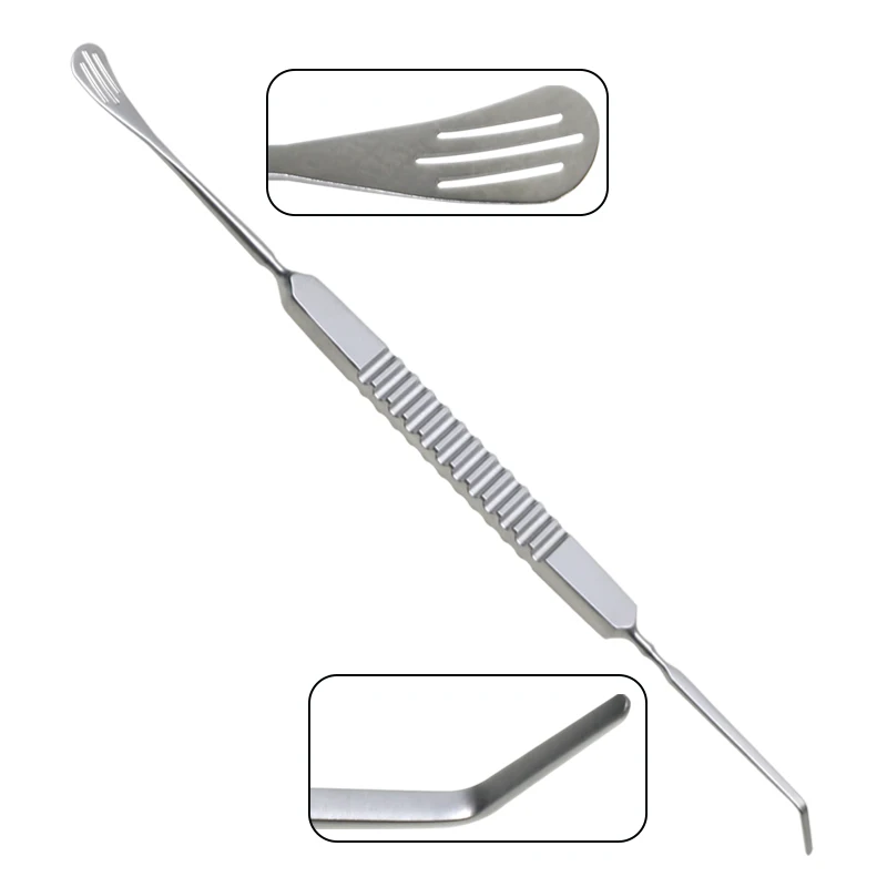 Stainless Steel Ophthalmic Double Ended Spatulas and Spoon for Corneal Button Transfer High Quality Ophthalmic Instrument
Stainless Steel Ophthalmic Double Ended Spatulas and Spoon for Corneal Button Transfer High Quality Ophthalmic Instrument