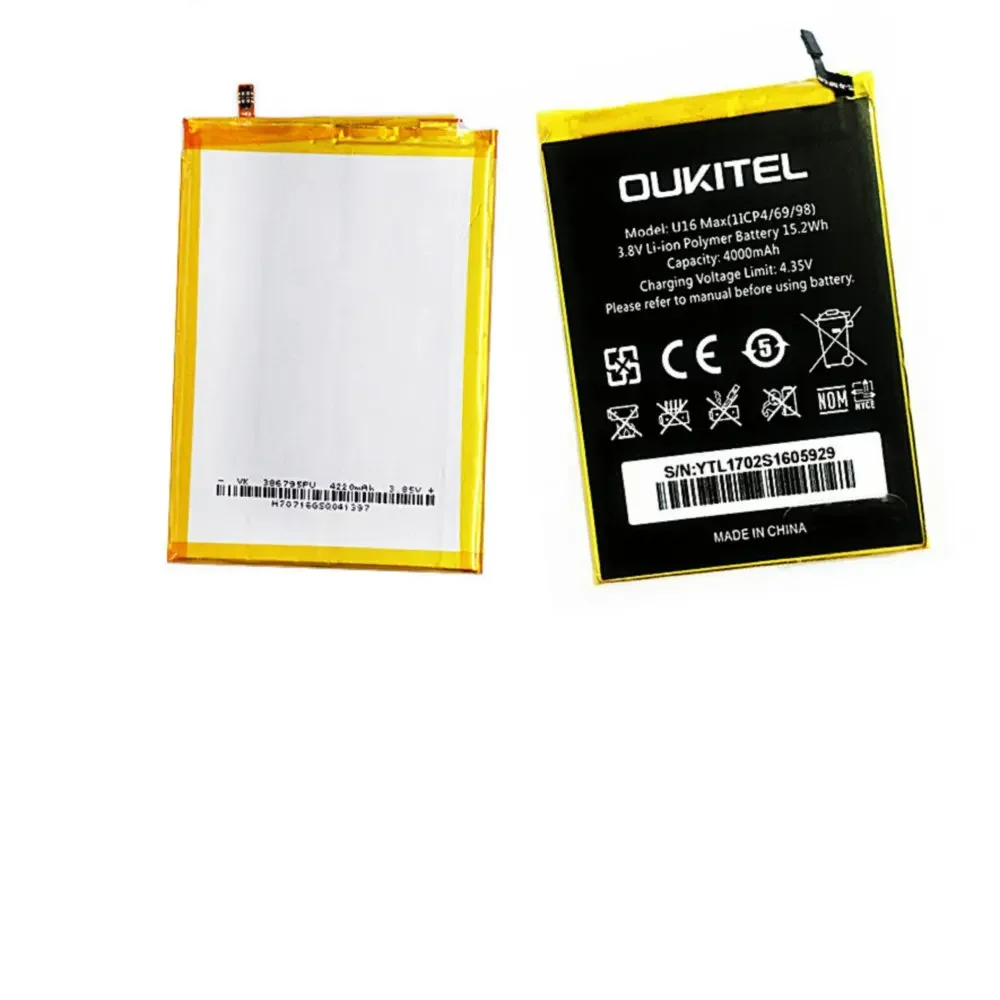 Для Oukitel U16 аккумулятор 4000 мАч 3,8 Вт-ч в для сотовых телефонов OUKITEL
Для Oukitel U16 аккумулятор 4000 мАч 3,8 Вт-ч в для сотовых телефонов OUKITEL