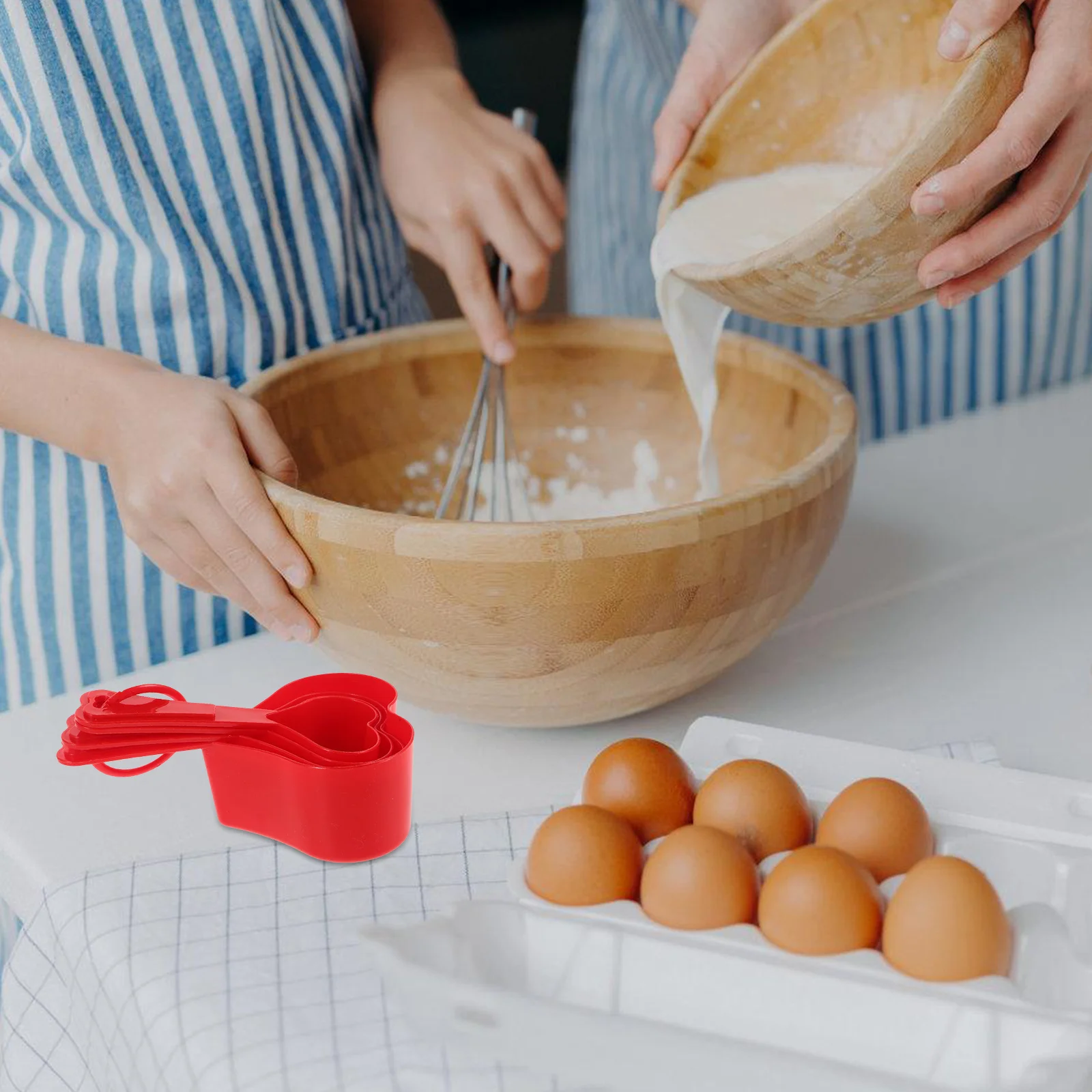 1Set Cute Heart Measuring Cups and Spoons Set Plastic Baking Tools for Dry Wet Ingredients Multi Functional Cooking Scoop Set
1Set Cute Heart Measuring Cups and Spoons Set Plastic Baking Tools for Dry Wet Ingredients Multi Functional Cooking Scoop Set