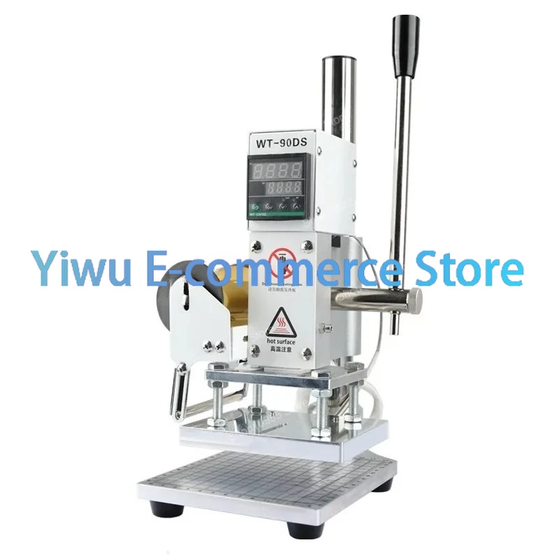 WT-90DS небольшая ручная машина для бронзирования направляющих, 220 В/110 В, термопресс, машина для бронзирования кожи ПВХ и бумажных карточек 
WT-90DS небольшая ручная машина для бронзирования направляющих, 220 В/110 В, термопресс, машина для бронзирования кожи ПВХ и бумажных карточек