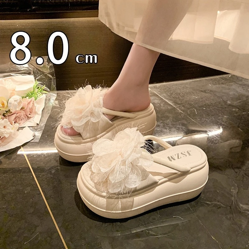 8CM Womens Shoes Exquisite Flower Platform Slippers for Woman Comfortable Vacation Casual Shoes Designer Shoes Zapatos De Mujer
8CM Womens Shoes Exquisite Flower Platform Slippers for Woman Comfortable Vacation Casual Shoes Designer Shoes Zapatos De Mujer