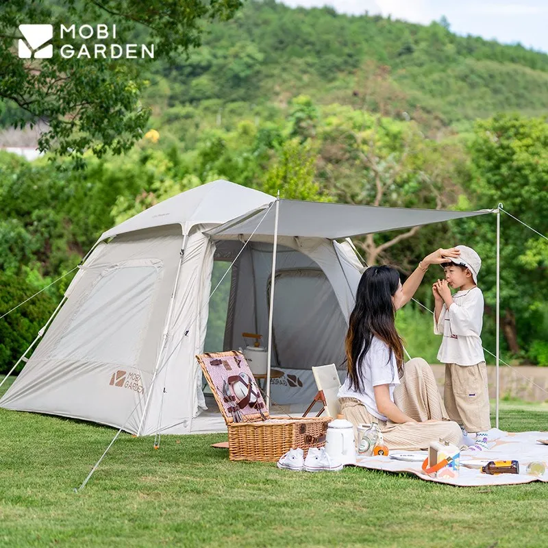 MOBI GARDEN Camping Automatic Tent 3-4 Person Quick Open One Touch 4 Seasons LingDong145/160 for Children Family Picnic Outdoor
MOBI GARDEN Camping Automatic Tent 3-4 Person Quick Open One Touch 4 Seasons LingDong145/160 for Children Family Picnic Outdoor