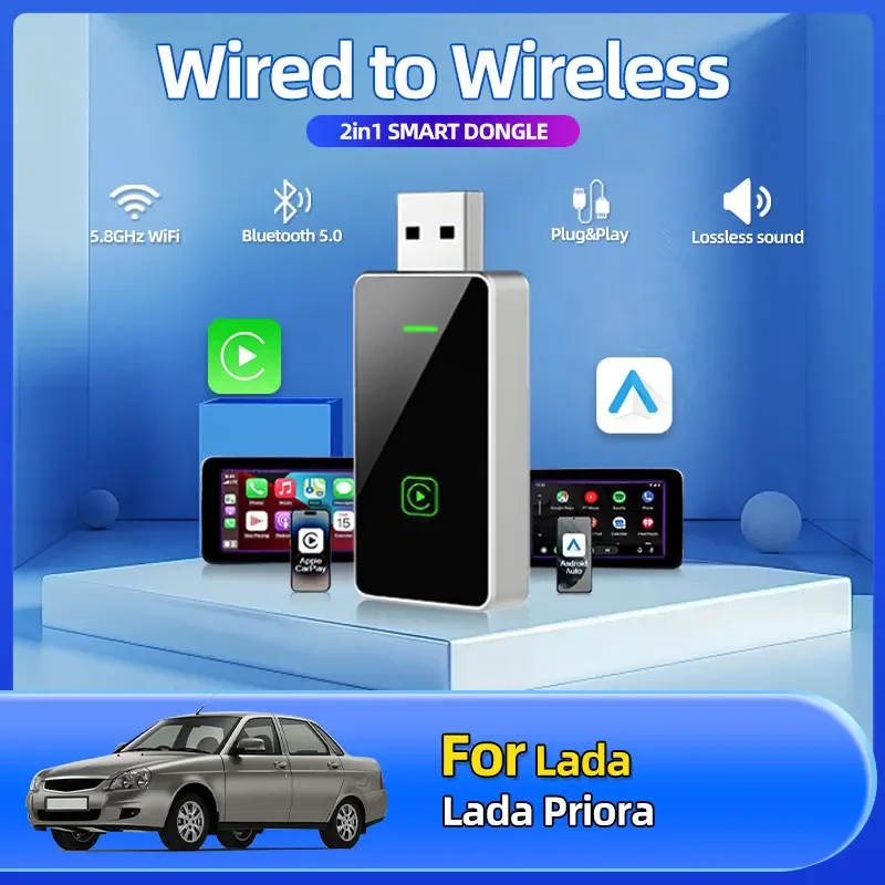 1pcs 2025 Fashion Hot New 2in1 Wireless Android Car Adapter Carplay Smart Dongle Plug And Play Car Accessories For Lada Priora
1pcs 2025 Fashion Hot New 2in1 Wireless Android Car Adapter Carplay Smart Dongle Plug And Play Car Accessories For Lada Priora