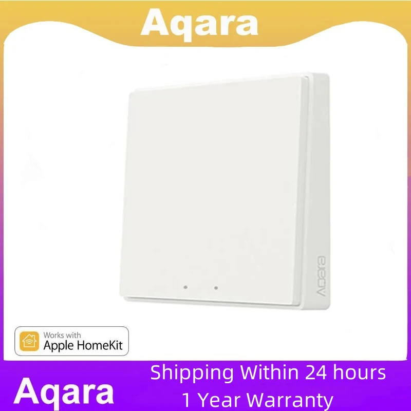 Original Aqara Smart Wall Wireless Switch D1 ZigBee Remote Control Key Light Switch Button For Mi home HomeKit APP
Original Aqara Smart Wall Wireless Switch D1 ZigBee Remote Control Key Light Switch Button For Mi home HomeKit APP