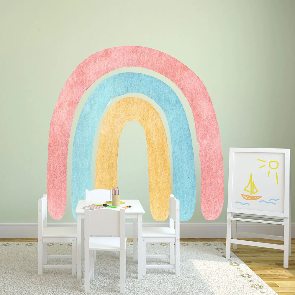 30x116cm Nordic Rainbow Wall Sticker Classic Pattern PVC Decal Eco-friendly Sticker for Nursery Kids Room Girls Bedroom Decor
30x116cm Nordic Rainbow Wall Sticker Classic Pattern PVC Decal Eco-friendly Sticker for Nursery Kids Room Girls Bedroom Decor
