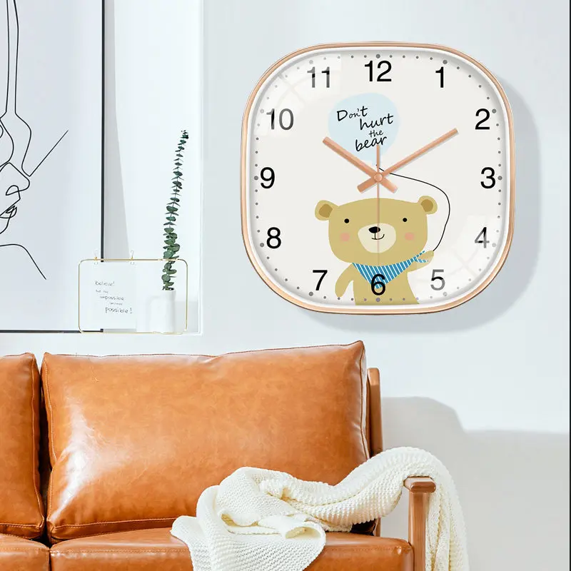 Cute Bear Decor Wall Clock Square Design Adorable Cartoon Art Silent Movement Decor For Lliving Room Bedroom Playroom
Cute Bear Decor Wall Clock Square Design Adorable Cartoon Art Silent Movement Decor For Lliving Room Bedroom Playroom