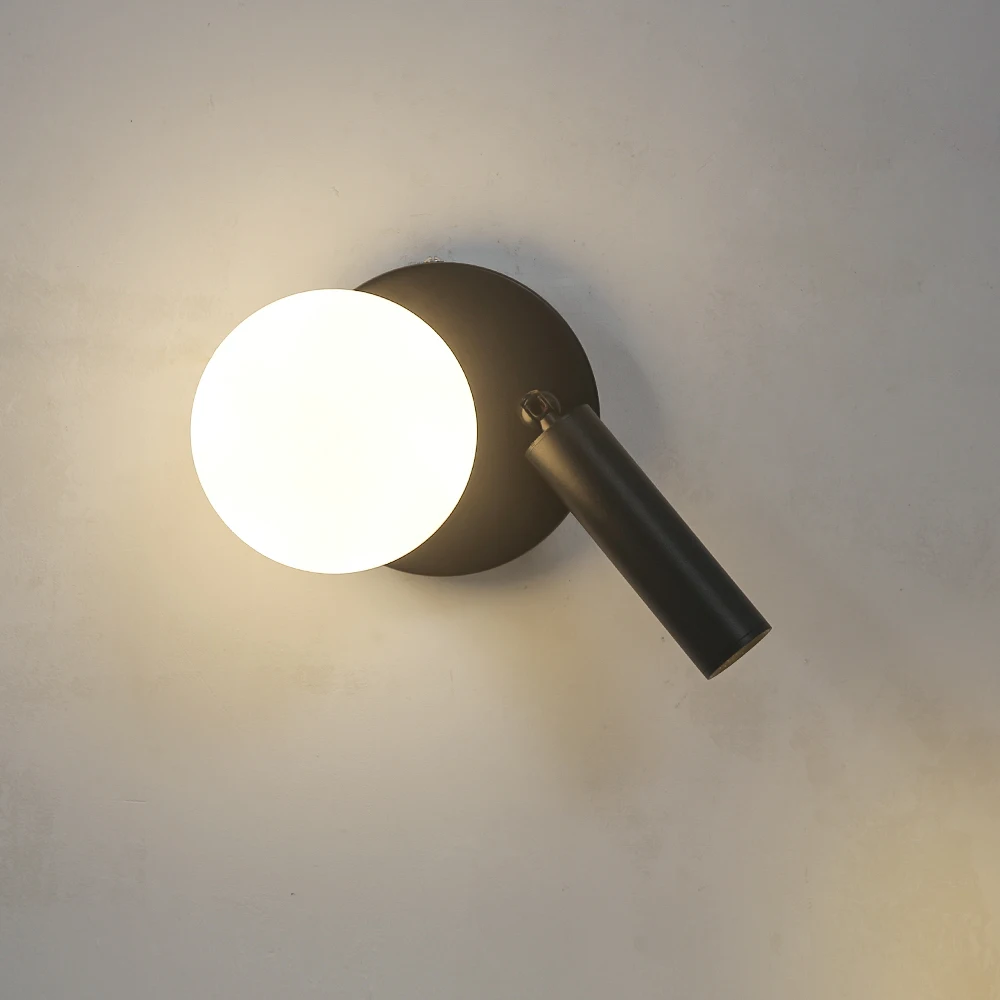 Nordic Bedside Wall Lamp Modern LED Rotatable Wall Light glass ball Sconces lndoor Lighting Room Decor Bedroom Hotel Living Room
Nordic Bedside Wall Lamp Modern LED Rotatable Wall Light glass ball Sconces lndoor Lighting Room Decor Bedroom Hotel Living Room
