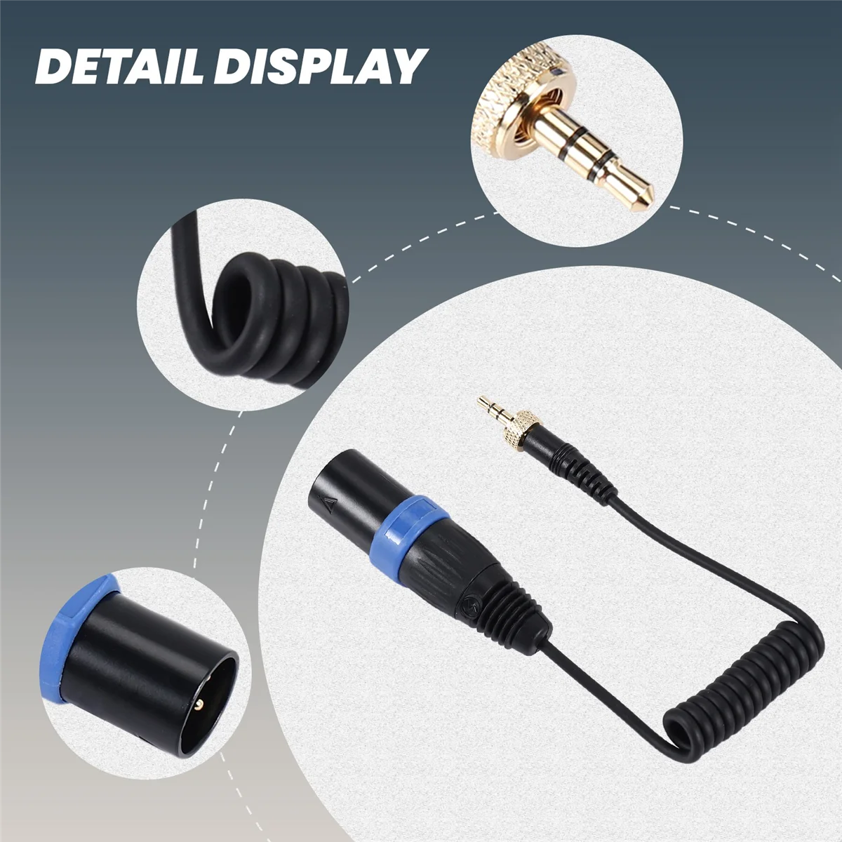 Saramonic Locking Type 3.5mm to 3.5mm TRS to XLR Male Microphone Output Universal Audio Cable for Wireless Receivers Z
Saramonic Locking Type 3.5mm to 3.5mm TRS to XLR Male Microphone Output Universal Audio Cable for Wireless Receivers Z