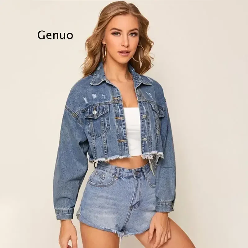 Autumn Women Denim Jacket For Women Coat Jacket Single Breasted Short Denim Female Jacket Coats Clothing
Autumn Women Denim Jacket For Women Coat Jacket Single Breasted Short Denim Female Jacket Coats Clothing