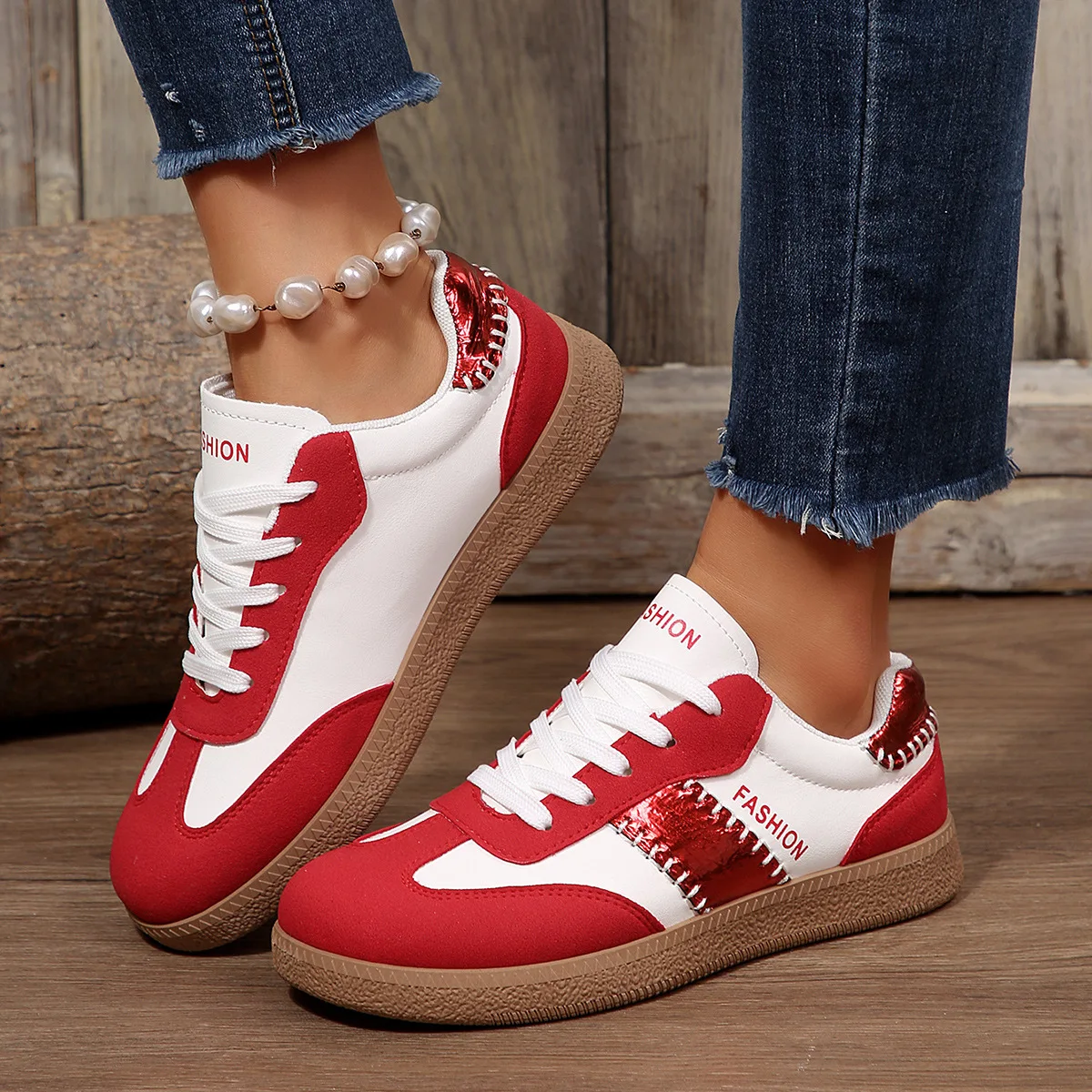 Plus Size Shoes for Women 36-43 Spring 2026 Fashion Women Lace Up Platform Flats Black Red Flats Sneakers Zapatos De Mujer
Plus Size Shoes for Women 36-43 Spring 2026 Fashion Women Lace Up Platform Flats Black Red Flats Sneakers Zapatos De Mujer
