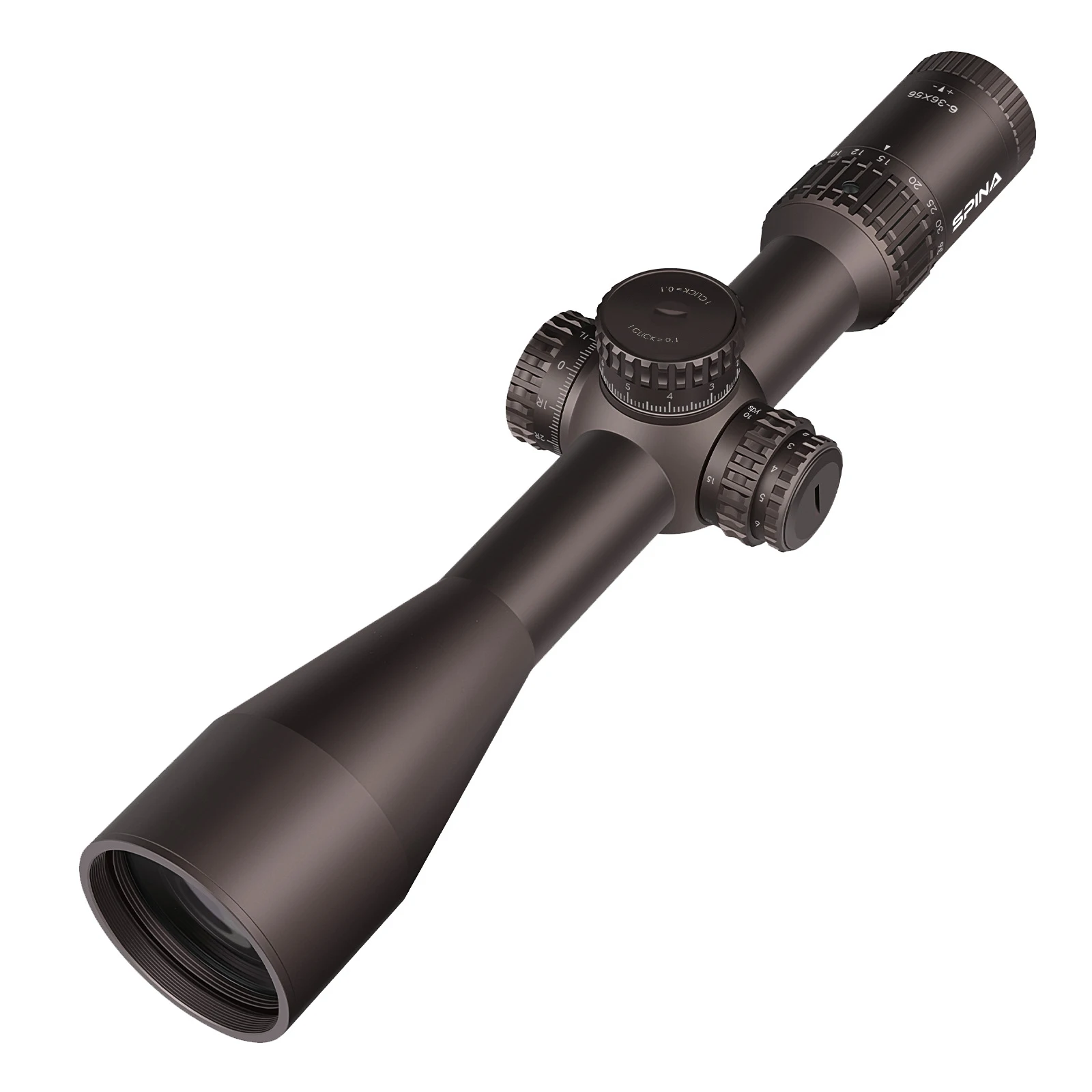 Spina Optics Glacier 6-36x56 ED FFP Illuminated Hunting Scope A6061-T6 FMC IPX7 Waterproof Shockproof Optical Sights
Spina Optics Glacier 6-36x56 ED FFP Illuminated Hunting Scope A6061-T6 FMC IPX7 Waterproof Shockproof Optical Sights