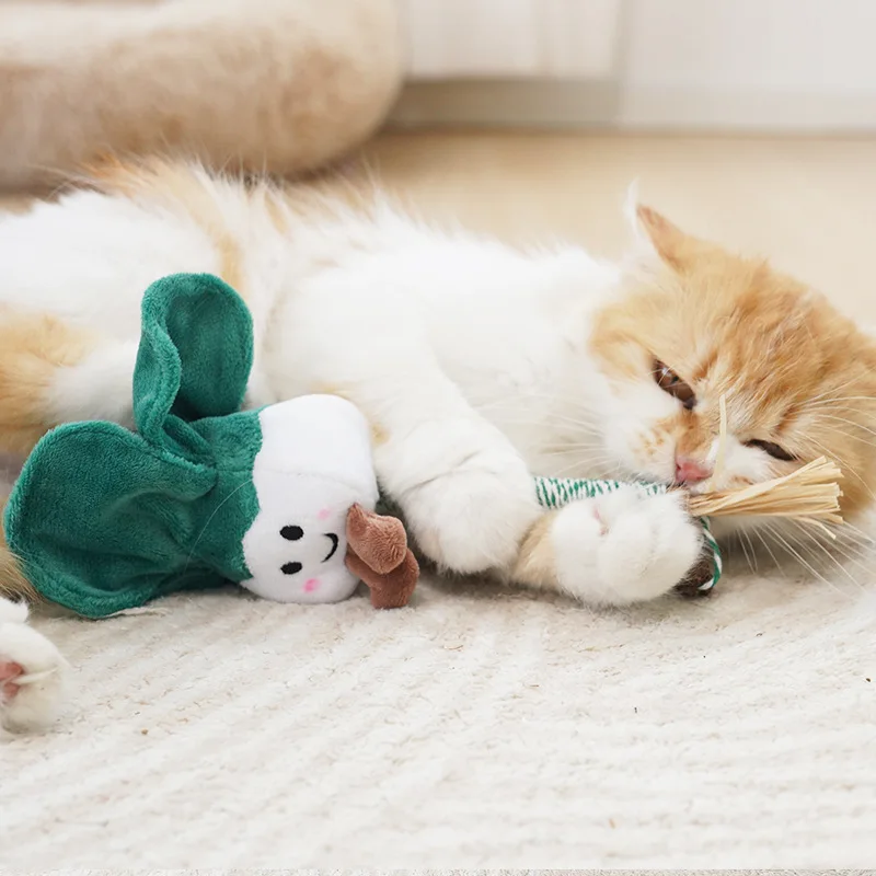 Cat teething toys Mutian Polygonum plush cute cartoon kitten self-heat boredom bite-resistant teasing cat stick pet supplies
Cat teething toys Mutian Polygonum plush cute cartoon kitten self-heat boredom bite-resistant teasing cat stick pet supplies
