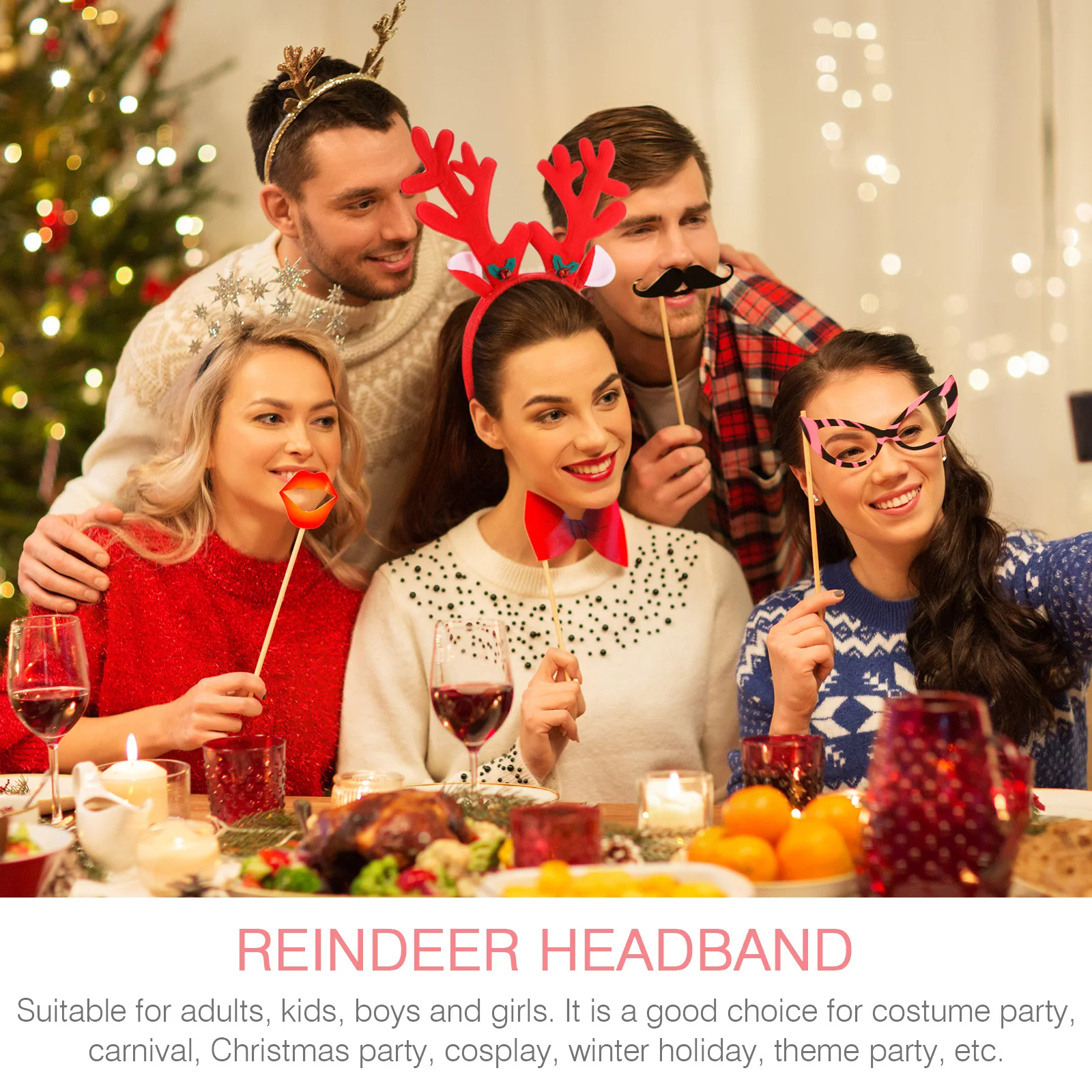Fuzzy Reindeer Antler Headband Christmas Party Costume Accessories Women Kids Durable Non Fading Holiday Decor
Fuzzy Reindeer Antler Headband Christmas Party Costume Accessories Women Kids Durable Non Fading Holiday Decor