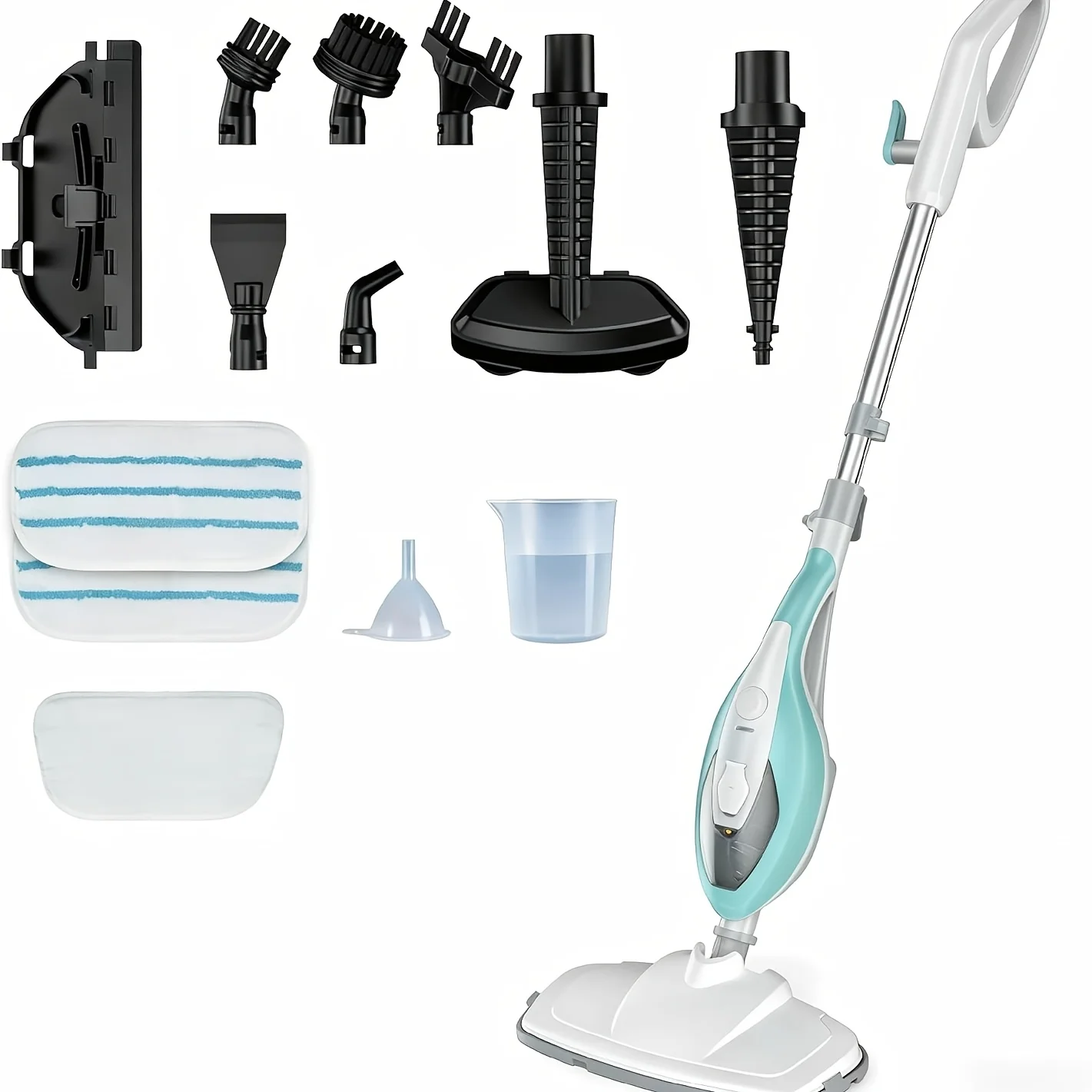 10-in-1 Multipurpose Steam Mop& Cleaner - 1300W Powerful Steam For Floors(Hardwood, Tile, Grout), Carpets, Windows& More, Includ
10-in-1 Multipurpose Steam Mop& Cleaner - 1300W Powerful Steam For Floors(Hardwood, Tile, Grout), Carpets, Windows& More, Includ