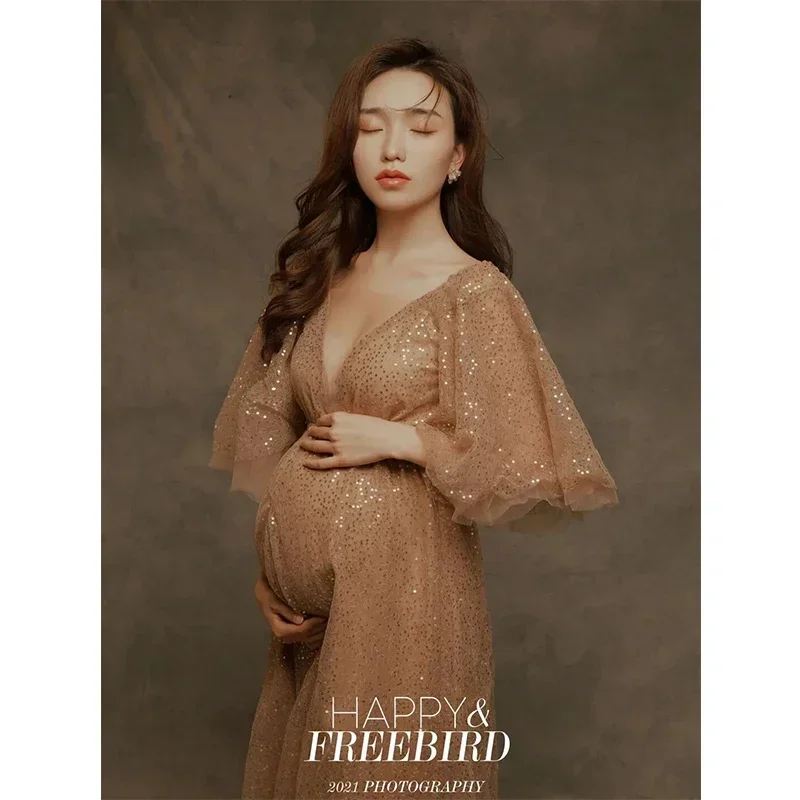 Sparkly Sequence Tulle Maternity Gown Dress Prom Party Dresses For Photo Shoot Photography Prop
Sparkly Sequence Tulle Maternity Gown Dress Prom Party Dresses For Photo Shoot Photography Prop
