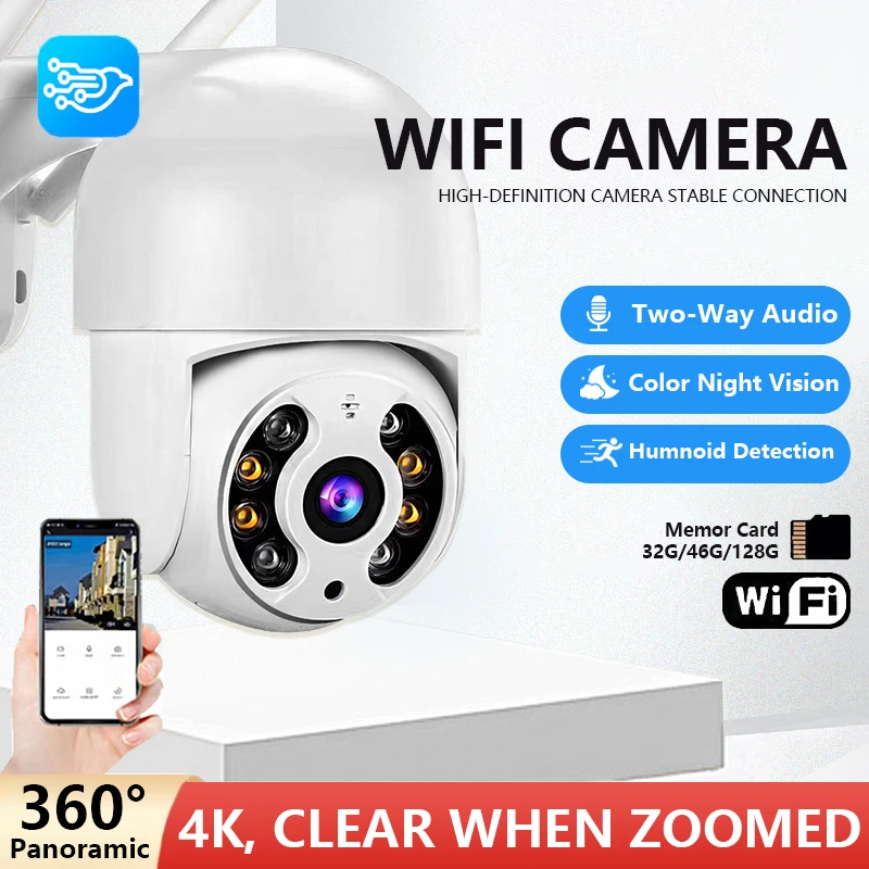 Уличная Wi-Fi PTZ-камера 4K 8 МП с двумя объективами и двумя экранами, ИИ-автослежением, видеонаблюдение 4 МП с полицейской световой сигнализацией
Уличная Wi-Fi PTZ-камера 4K 8 МП с двумя объективами и двумя экранами, ИИ-автослежением, видеонаблюдение 4 МП с полицейской световой сигнализацией