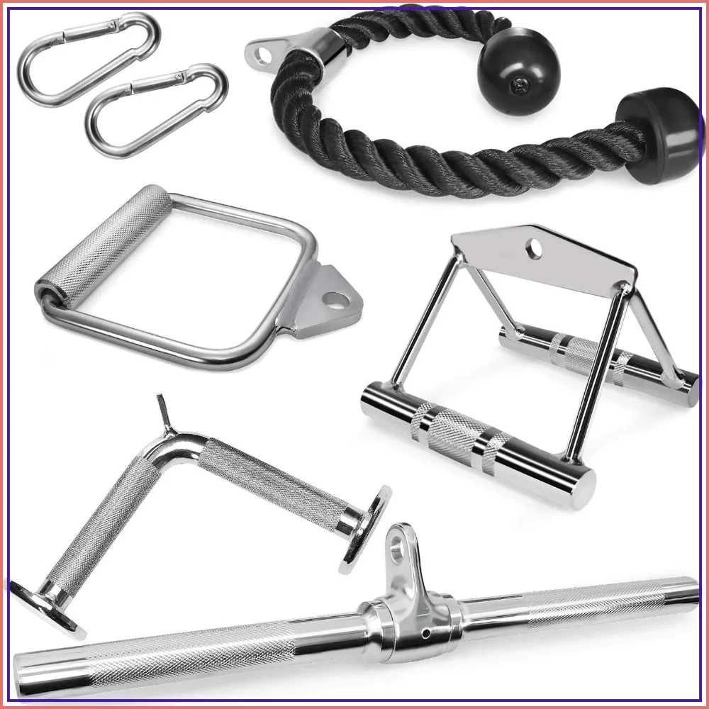 Cable Machine Attachments for LAT Pulldown, Weight Lifting Gym Accessories
Cable Machine Attachments for LAT Pulldown, Weight Lifting Gym Accessories