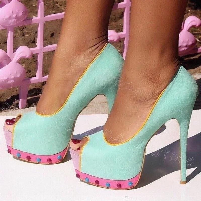 Colorful Beads Cyan Peep Toe Platform Sandals Slip On Women Shoes Thin High Heels Party Banquet Dating 2026 Zapatos Para Mujere
Colorful Beads Cyan Peep Toe Platform Sandals Slip On Women Shoes Thin High Heels Party Banquet Dating 2026 Zapatos Para Mujere