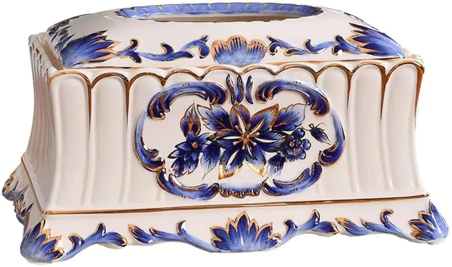 Tissue Box Paper Holder Rectangle,Large Ceramic Facial Tissue Holder, High-End Napkin Holder,Household Paper Towels Case Tissue
Tissue Box Paper Holder Rectangle,Large Ceramic Facial Tissue Holder, High-End Napkin Holder,Household Paper Towels Case Tissue