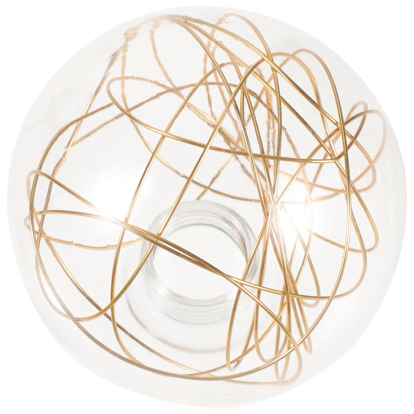 Spherical Lampshade Replacement Aluminum Wire Cover Flower Caliber Golden Glass Shades for Table
Spherical Lampshade Replacement Aluminum Wire Cover Flower Caliber Golden Glass Shades for Table