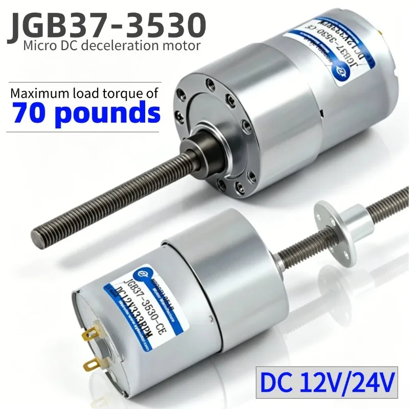 JGB37-3530 Micro DC Reduction Motor Speed Control Small Motor 12v24v Metal Gear M6 Thread Screw Motor
JGB37-3530 Micro DC Reduction Motor Speed Control Small Motor 12v24v Metal Gear M6 Thread Screw Motor