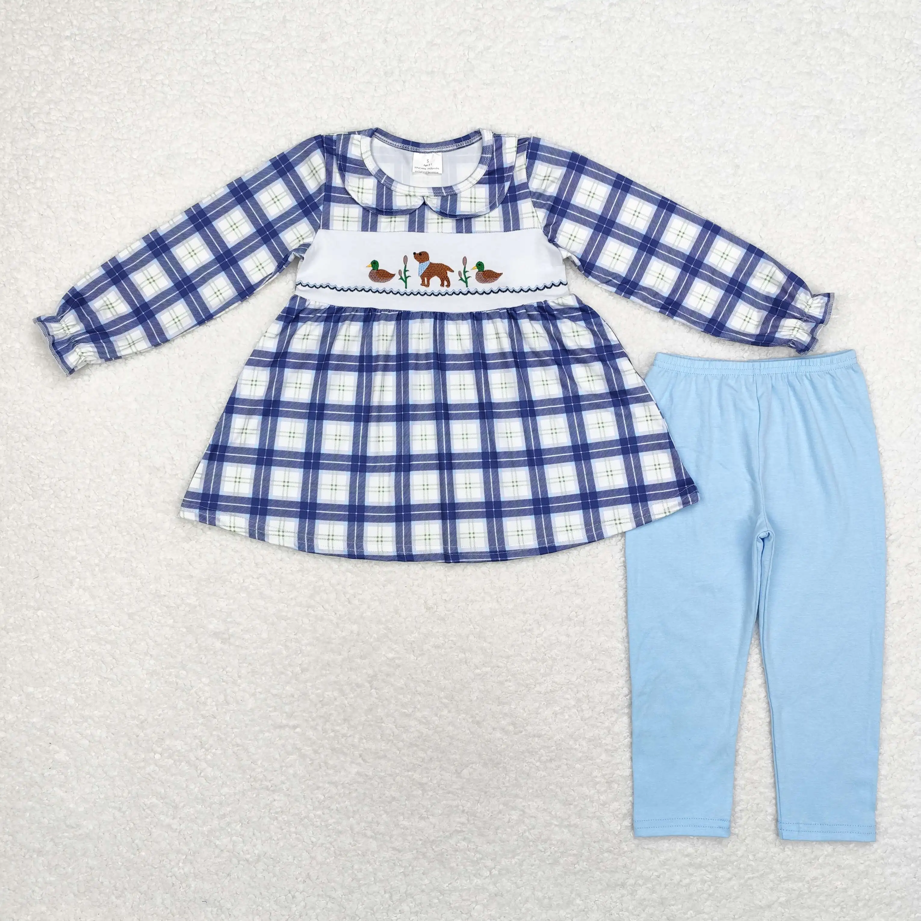 GLP1599 Wholesale New Arrival kids clothes girl Embroidered Duck Puppy long sleeve pants sets Summer Boutique baby boy clothes
GLP1599 Wholesale New Arrival kids clothes girl Embroidered Duck Puppy long sleeve pants sets Summer Boutique baby boy clothes