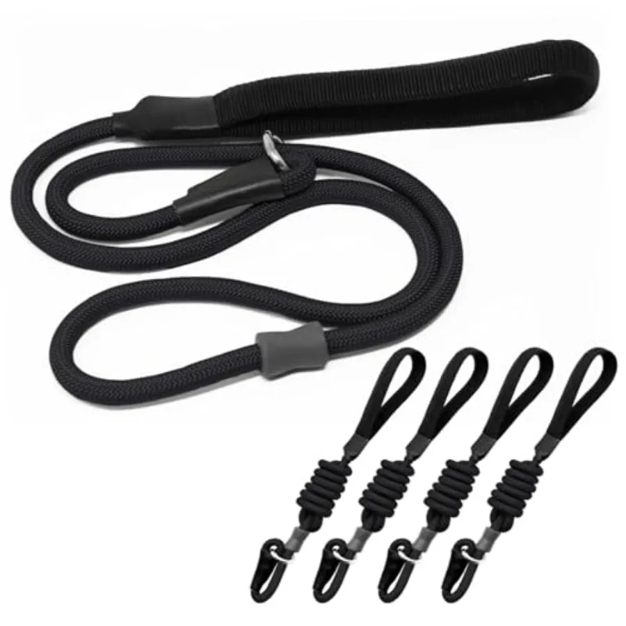Strong Slip Rope Dog Training Leash Heavy Duty Durable Braided Nylon Lead with Rubber Stopper and Padded Handle No Pull Walking
Strong Slip Rope Dog Training Leash Heavy Duty Durable Braided Nylon Lead with Rubber Stopper and Padded Handle No Pull Walking