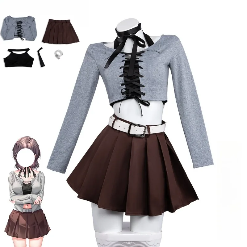Anime Yanagi Shion Cosplay Costume Gray Top Brown Skirt Jk Uniform Suit for Women Halloween Carnival Party Roleplay Outfits
Anime Yanagi Shion Cosplay Costume Gray Top Brown Skirt Jk Uniform Suit for Women Halloween Carnival Party Roleplay Outfits