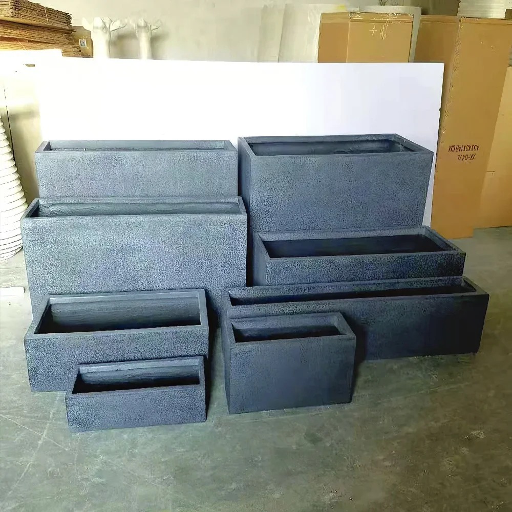 zz Big Size Rectangular Fiberglass Planter Customized Color Size Large Outdoor Flower Pot
zz Big Size Rectangular Fiberglass Planter Customized Color Size Large Outdoor Flower Pot