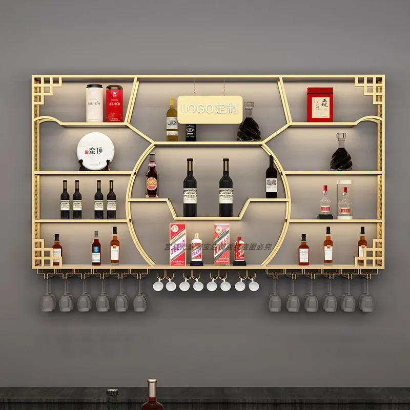 Chinese red wine shelf grape Baijiu cabinet wall-mounted shelf bar wrought iron display stand Chuangyi Winery
Chinese red wine shelf grape Baijiu cabinet wall-mounted shelf bar wrought iron display stand Chuangyi Winery