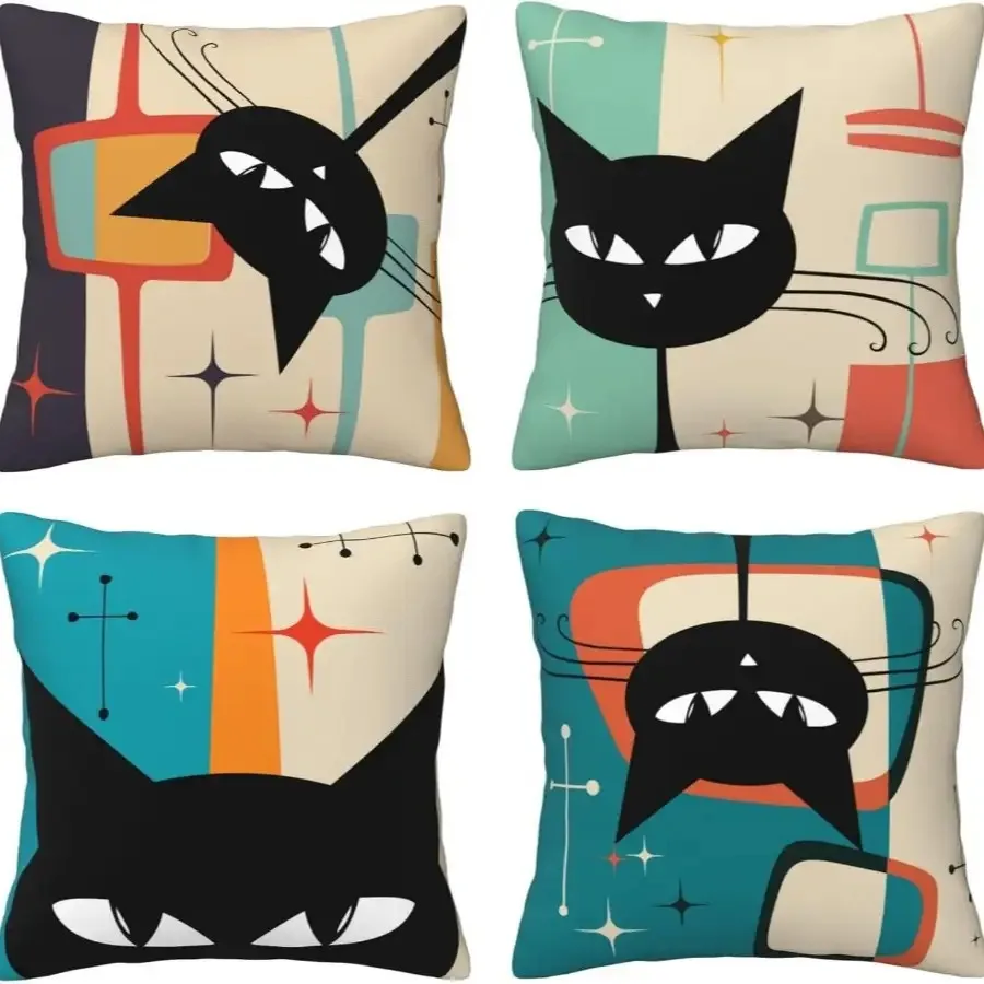 Black Cat Geometric Theme double-sided Printed pillow cover Short plush Suitable living rooms bedrooms sofas throw cushion cover
Black Cat Geometric Theme double-sided Printed pillow cover Short plush Suitable living rooms bedrooms sofas throw cushion cover