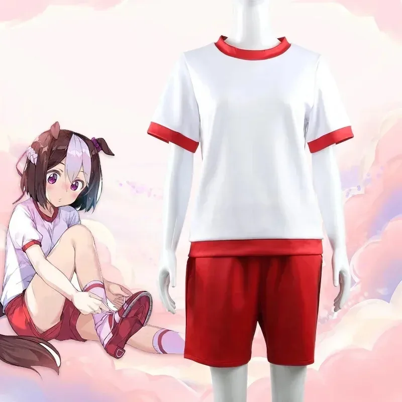 DY20 аниме «Красивое Дерби», костюм для косплея Umamusume, тренировочная школьная форма для колледжа, женское пальто для занятий спортом, футболка, брюки, стоимость Хэллоуина
DY20 аниме «Красивое Дерби», костюм для косплея Umamusume, тренировочная школьная форма для колледжа, женское пальто для занятий спортом, футболка, брюки, стоимость Хэллоуина