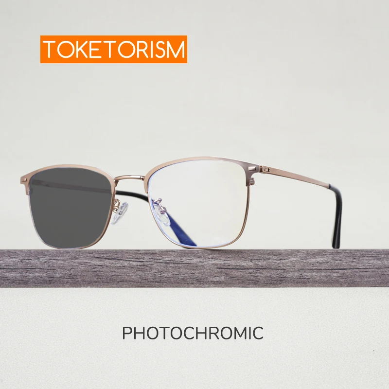 Toketorism Square Business Eyewear For Men Anti Blue Women's Photochromic Glasses Ultralight Stainless Steel Frame 7163
Toketorism Square Business Eyewear For Men Anti Blue Women's Photochromic Glasses Ultralight Stainless Steel Frame 7163
