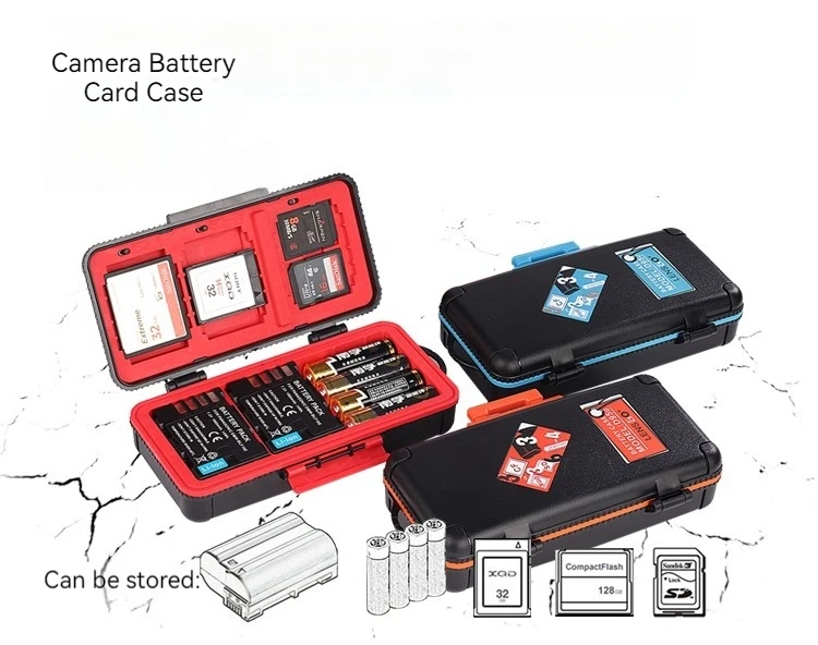 Camera battery storage box storage card storage suitable for Canon Nikon Sony camera battery box SD/CF/XQD memory card
Camera battery storage box storage card storage suitable for Canon Nikon Sony camera battery box SD/CF/XQD memory card