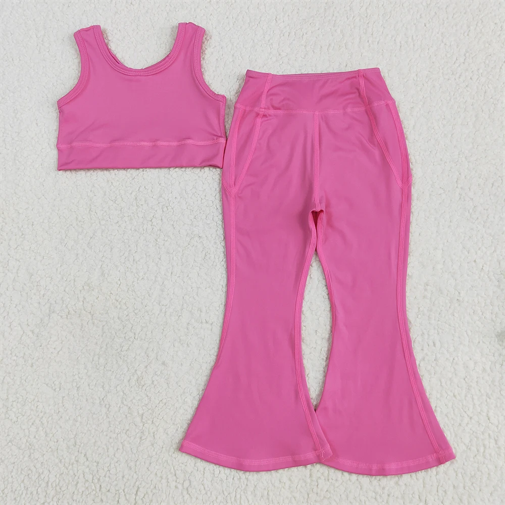 Baby Girls Dark Pink Active Wear Set with Yoga Vest And Bell Bottom Pants Hot Pink Crop Top And Floral Pants Kids Yoga Outfit
Baby Girls Dark Pink Active Wear Set with Yoga Vest And Bell Bottom Pants Hot Pink Crop Top And Floral Pants Kids Yoga Outfit