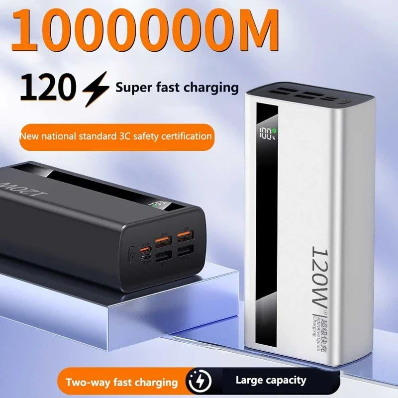 6в1 100000 мАч 120 Вт быстрая зарядка аккумулятор большой емкости с цифровым дисплеем мобильный аккумулятор для Xiaomi Huawei iPhone 17Promax
6в1 100000 мАч 120 Вт быстрая зарядка аккумулятор большой емкости с цифровым дисплеем мобильный аккумулятор для Xiaomi Huawei iPhone 17Promax