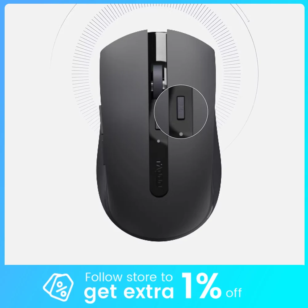 Rapoo M350L Mouse Three Modes Low Power Chip PixArt PAW3220 Optical Sensor Wireless Mouse Low Delay 69g Light Weight Mute Mouse
Rapoo M350L Mouse Three Modes Low Power Chip PixArt PAW3220 Optical Sensor Wireless Mouse Low Delay 69g Light Weight Mute Mouse