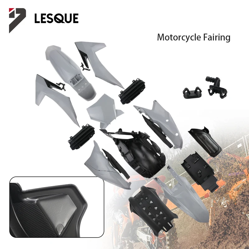 LESQUE Pit Dirt Bike Plastic Fairing Body Kits Mudguard Front License Number Fender For KT250 2023 K23 Off Road Motocross Enduro
LESQUE Pit Dirt Bike Plastic Fairing Body Kits Mudguard Front License Number Fender For KT250 2023 K23 Off Road Motocross Enduro