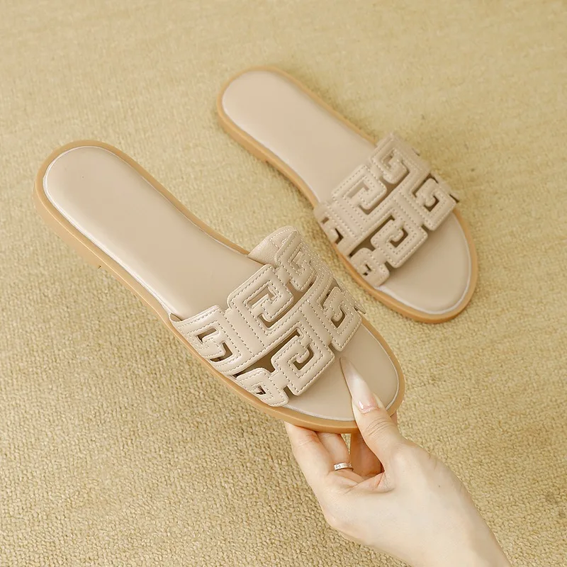 Summer New Womens Shoes Fashion Round Head Flat Slippers for Woman Comfort Vacation Casual Shoes Designer Shoes Zapatos De Mujer
Summer New Womens Shoes Fashion Round Head Flat Slippers for Woman Comfort Vacation Casual Shoes Designer Shoes Zapatos De Mujer
