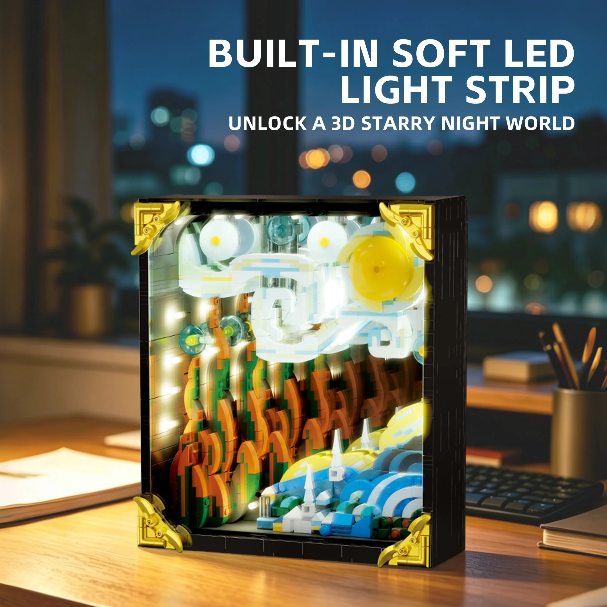 1007PCS Starry Sky Art Frame Building Blocks Decorative Wall Picture Brick Set Creative Home Display Collection Gift for Adults
1007PCS Starry Sky Art Frame Building Blocks Decorative Wall Picture Brick Set Creative Home Display Collection Gift for Adults