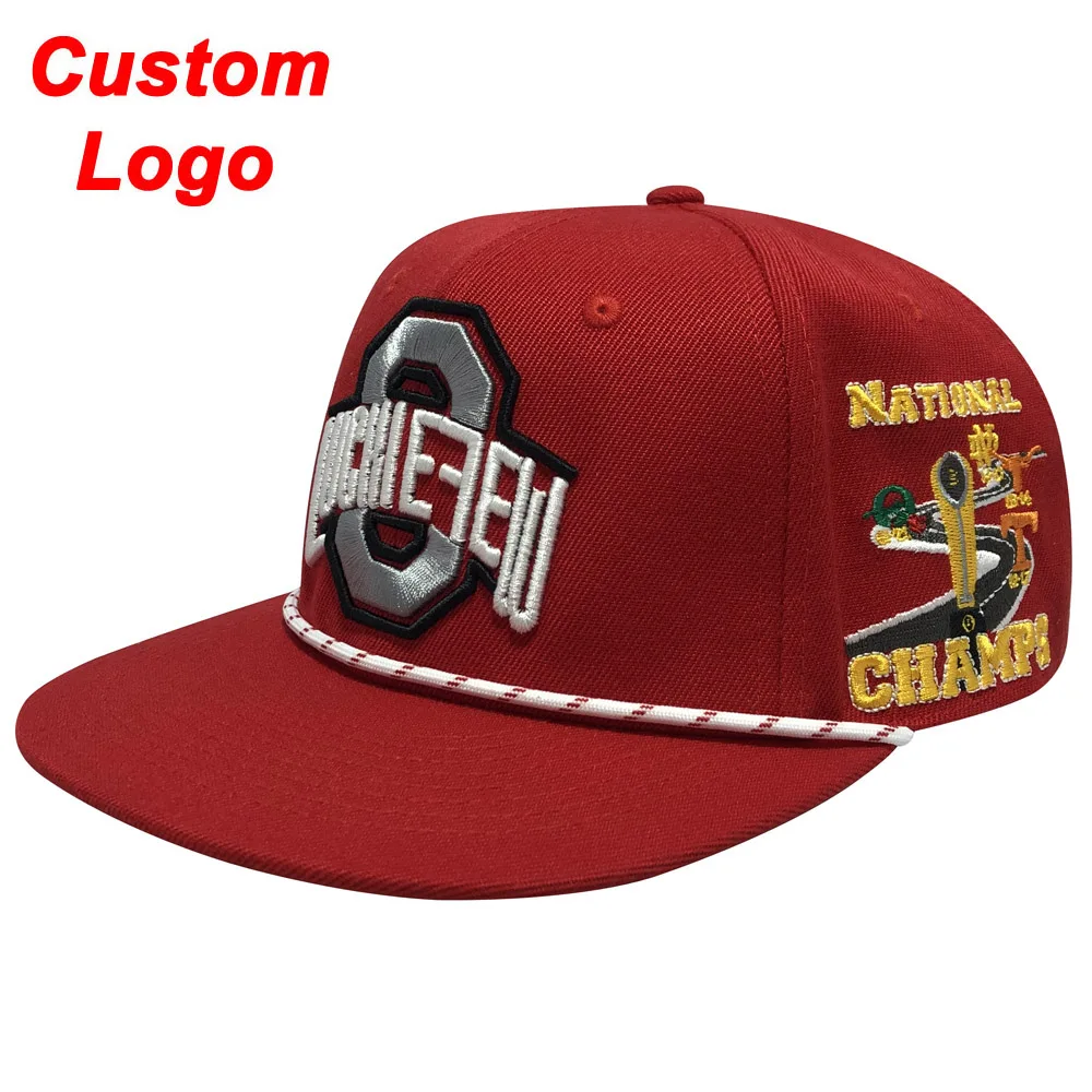 DIY Logo Own Design Hats With String Rope Line On The Front Snapback Fashion Mix Colors Snap Back Custom Baseball Cap
DIY Logo Own Design Hats With String Rope Line On The Front Snapback Fashion Mix Colors Snap Back Custom Baseball Cap