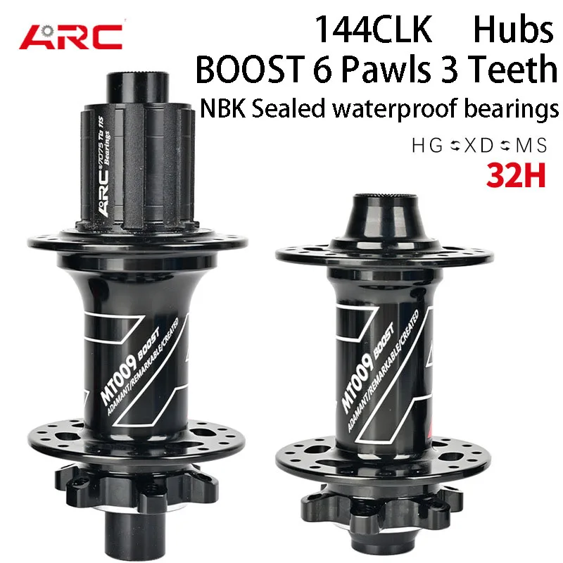 ARC MT009 BOOST Ступицы для горного велосипеда NBK Герметичные водонепроницаемые подшипники 32\28H 144CLK 6 собак 3 зубца 8-11\12S HG\XD\MS
ARC MT009 BOOST Ступицы для горного велосипеда NBK Герметичные водонепроницаемые подшипники 32\28H 144CLK 6 собак 3 зубца 8-11\12S HG\XD\MS