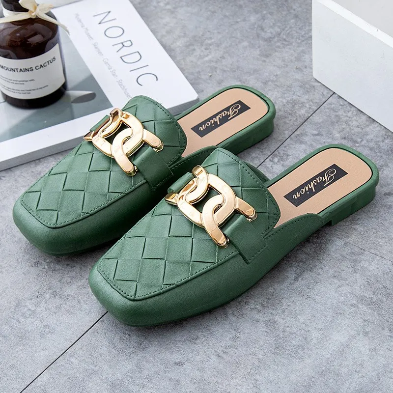Flat Bottom Head Cover Sandals Women's Summer Outdoor Wear Fashion Anti-Slip Slip-On Slippers Comfortable Lazy People Shoes
Flat Bottom Head Cover Sandals Women's Summer Outdoor Wear Fashion Anti-Slip Slip-On Slippers Comfortable Lazy People Shoes