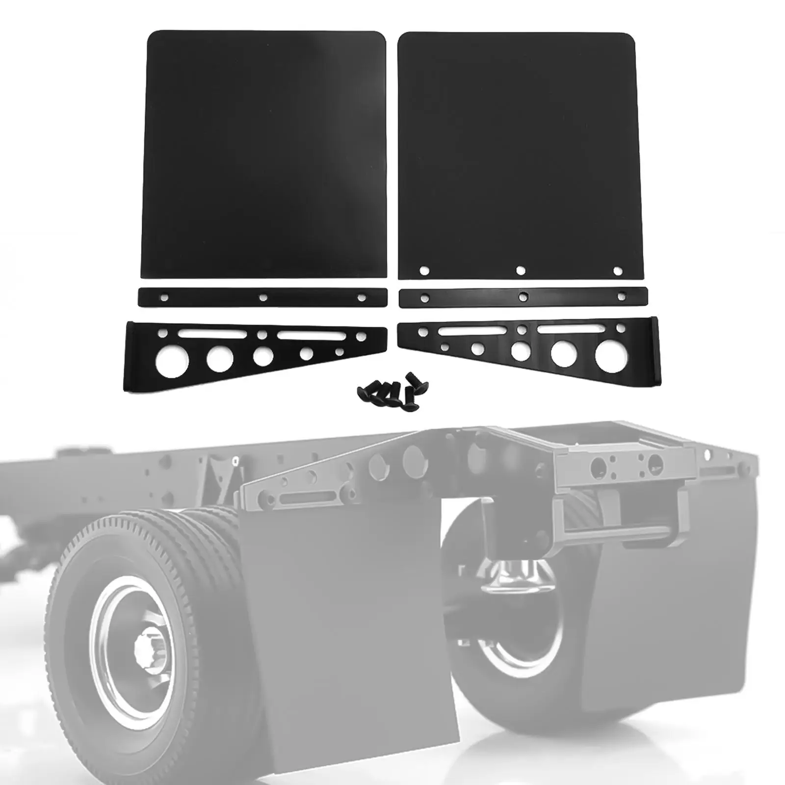2x Truck Simulation Mudguard Durable Mudflaps for 1/14 Scale Model Vehicles
2x Truck Simulation Mudguard Durable Mudflaps for 1/14 Scale Model Vehicles