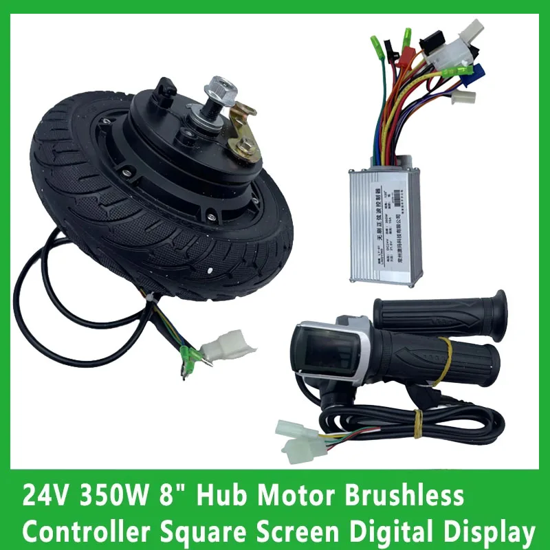 24V 350W 8-inch Hub Motor Brushless Controller with Square Screen Unilateral Axis Digital Display Turnbuckle Repackage DIY Kit
24V 350W 8-inch Hub Motor Brushless Controller with Square Screen Unilateral Axis Digital Display Turnbuckle Repackage DIY Kit