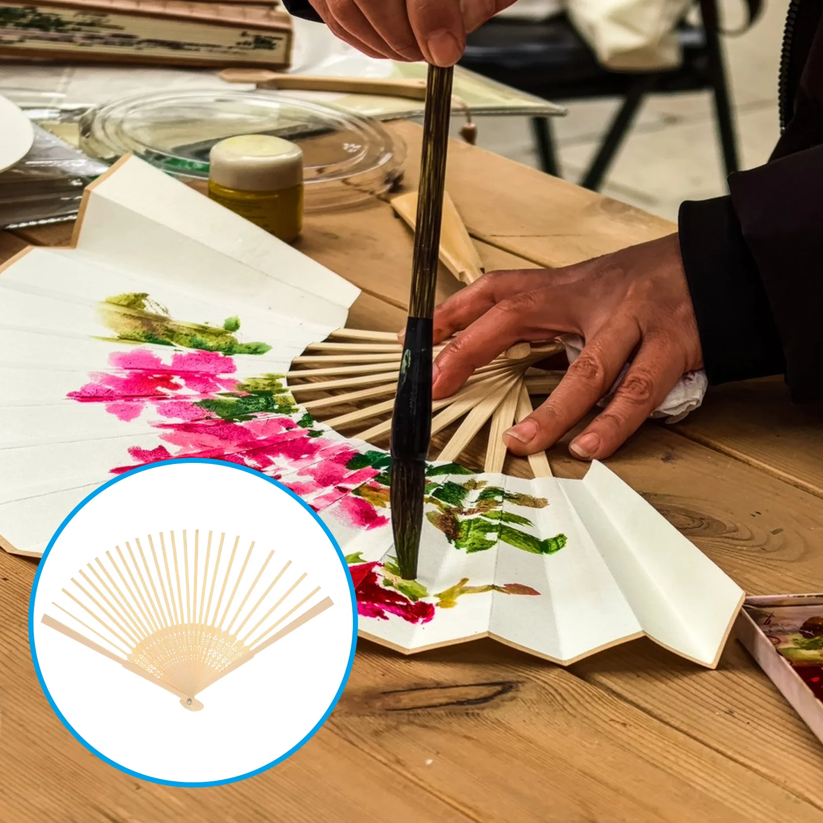 Blank DIY Folding Fan Frame Portable Bamboo Fan Making Frame for Handcraft Display Wall Decoration and Hand Exercise
Blank DIY Folding Fan Frame Portable Bamboo Fan Making Frame for Handcraft Display Wall Decoration and Hand Exercise