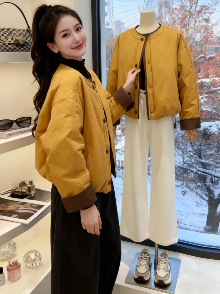 Loose Fit ort Cotton Jaet 2025 Winter New Sle Faionable Versatile Korean Version Coat for Young Women in China
Loose Fit ort Cotton Jaet 2025 Winter New Sle Faionable Versatile Korean Version Coat for Young Women in China