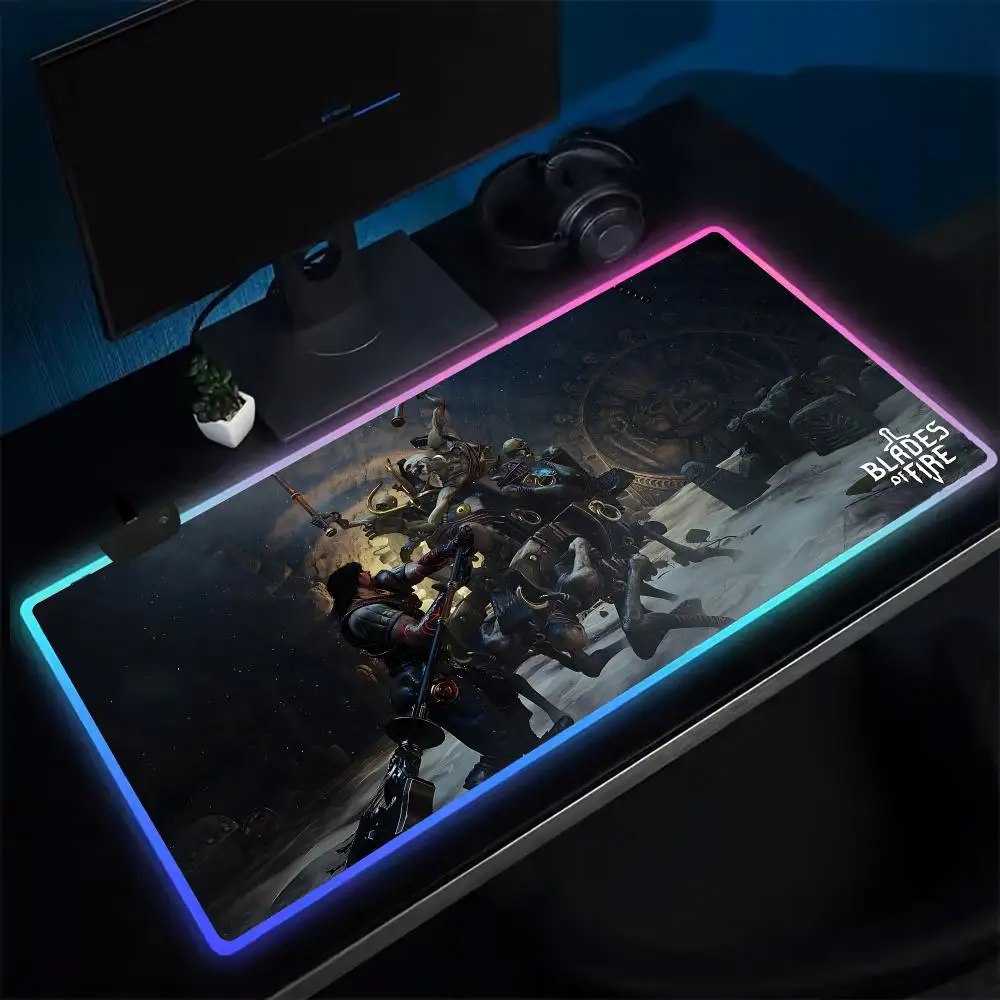 13-Blades of Fire Mouse Pad Anime Gaming Mouse Pad LED Table Pads Backlit Rubber Desktop XXL RGB Desk Mats
13-Blades of Fire Mouse Pad Anime Gaming Mouse Pad LED Table Pads Backlit Rubber Desktop XXL RGB Desk Mats